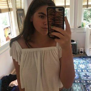 White Urban Outfitters crop top